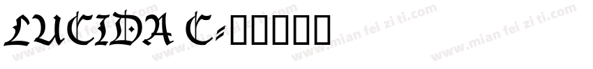 LUCIDA C字体转换